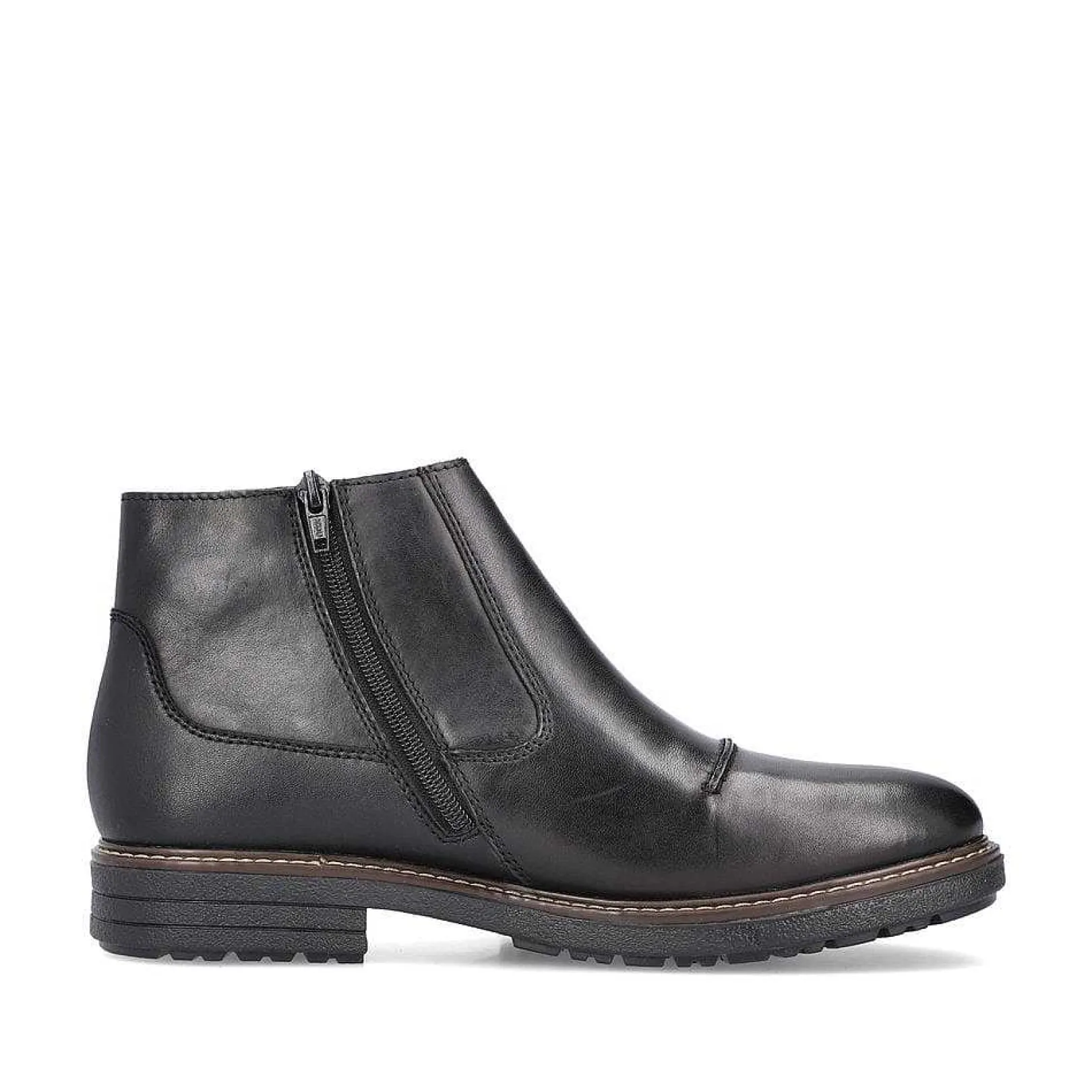 Discount Men'S Short Boots Glossy Black Men'S Boots