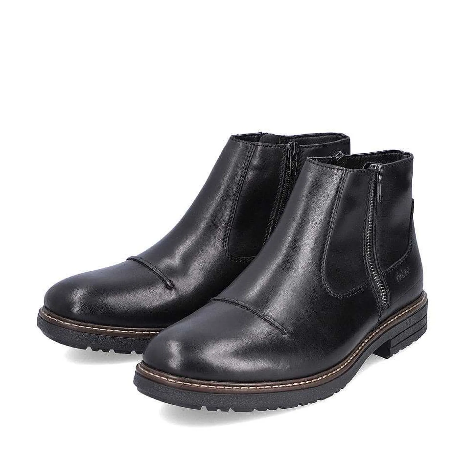 Discount Men'S Short Boots Glossy Black Men'S Boots