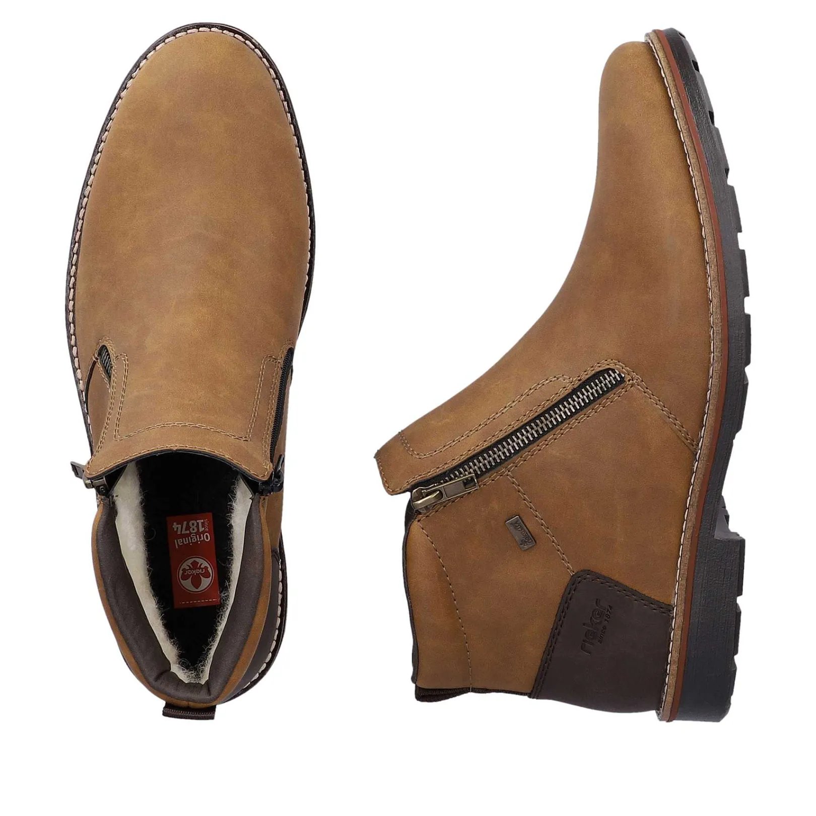 New Men'S Short Boots Nougat Brown Men'S Boots