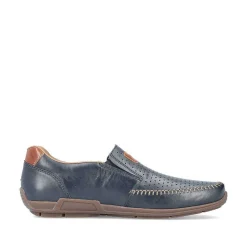 Discount Men'S Slippers Blue Metallic Men'S Low Shoes & Slippers
