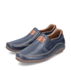 Discount Men'S Slippers Blue Metallic Men'S Low Shoes & Slippers