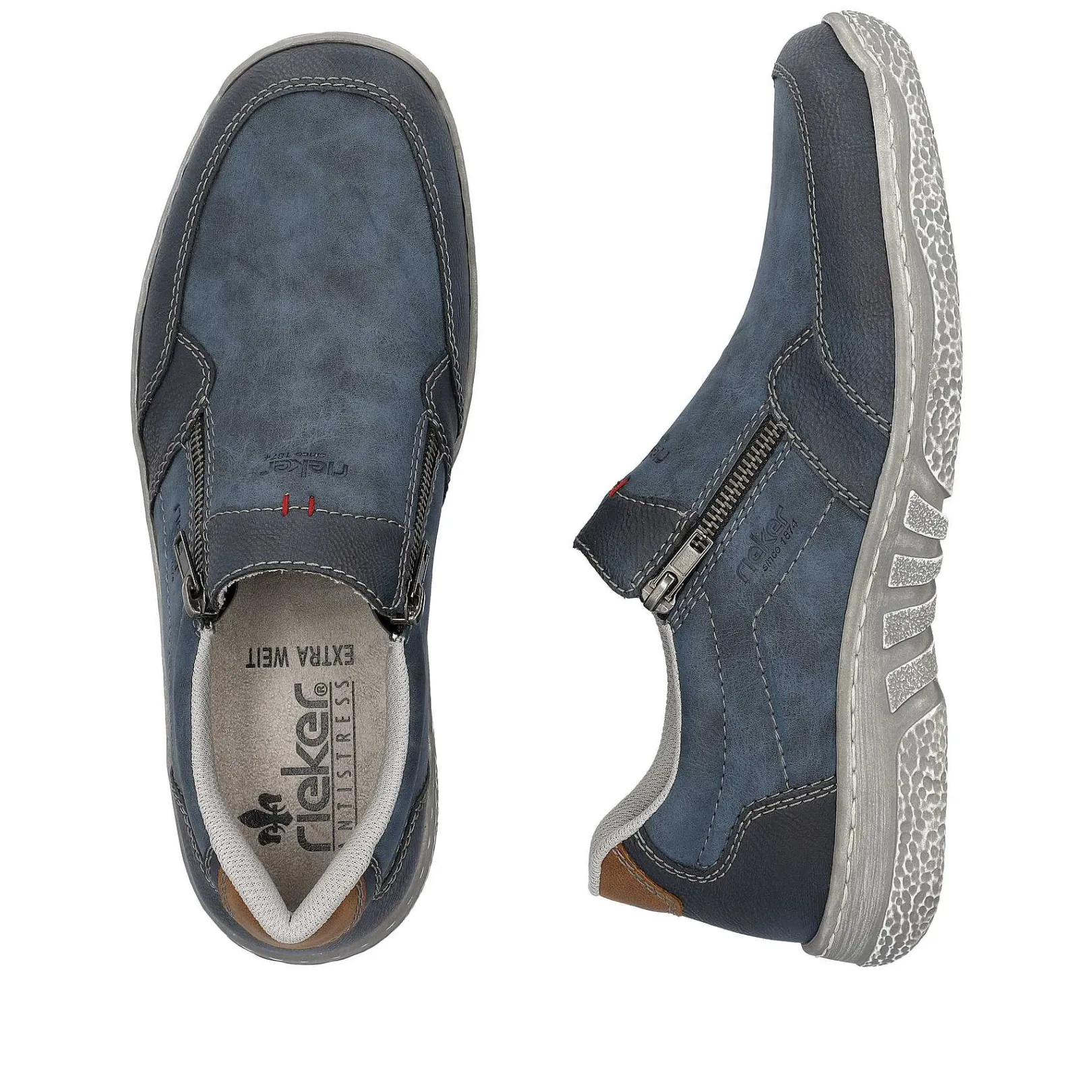 Sale Men'S Slippers Blue Gray Men'S Low Shoes & Slippers