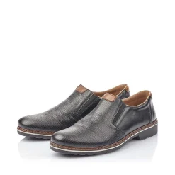 New Men'S Slippers Glossy Black Men'S Low Shoes & Slippers