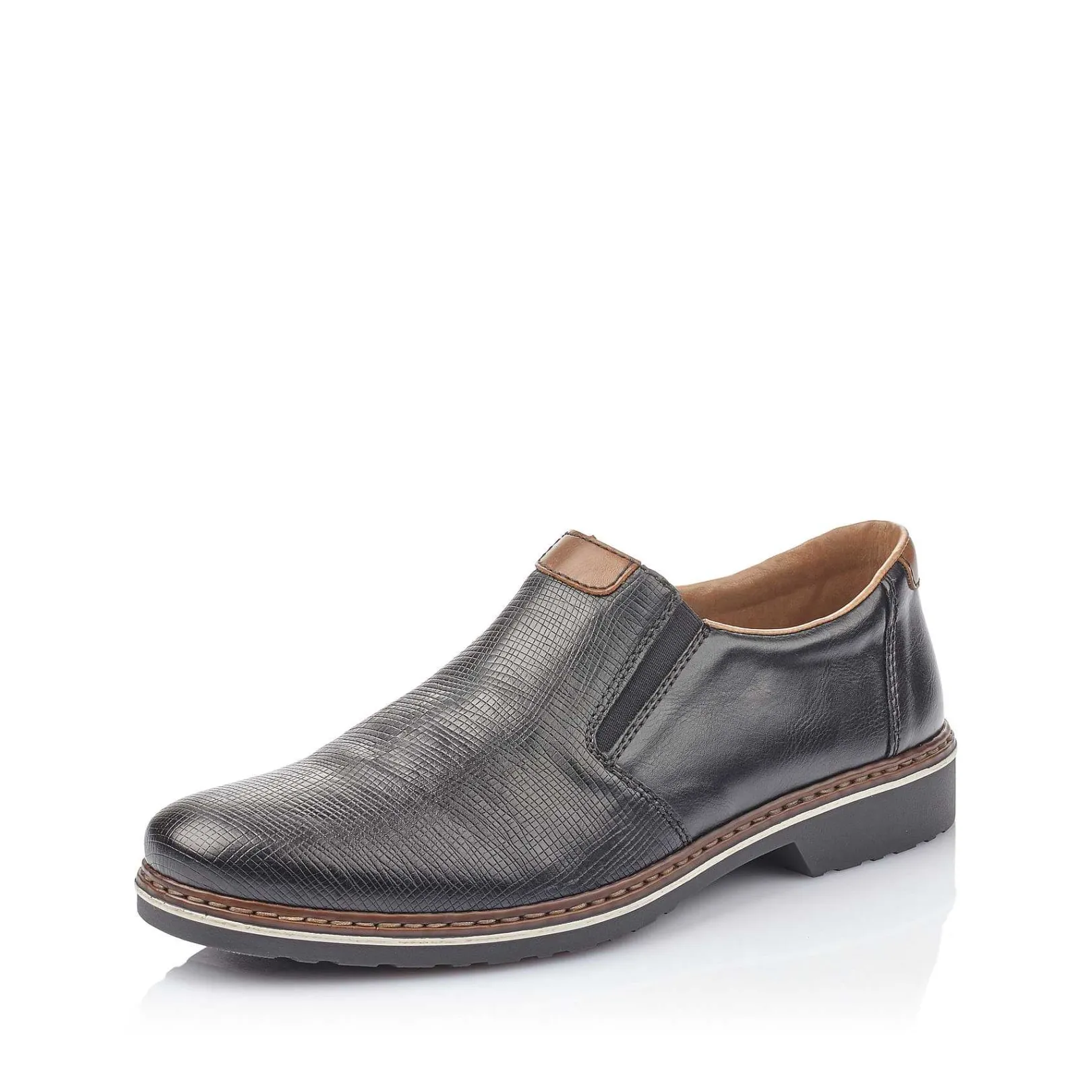 New Men'S Slippers Glossy Black Men'S Low Shoes & Slippers