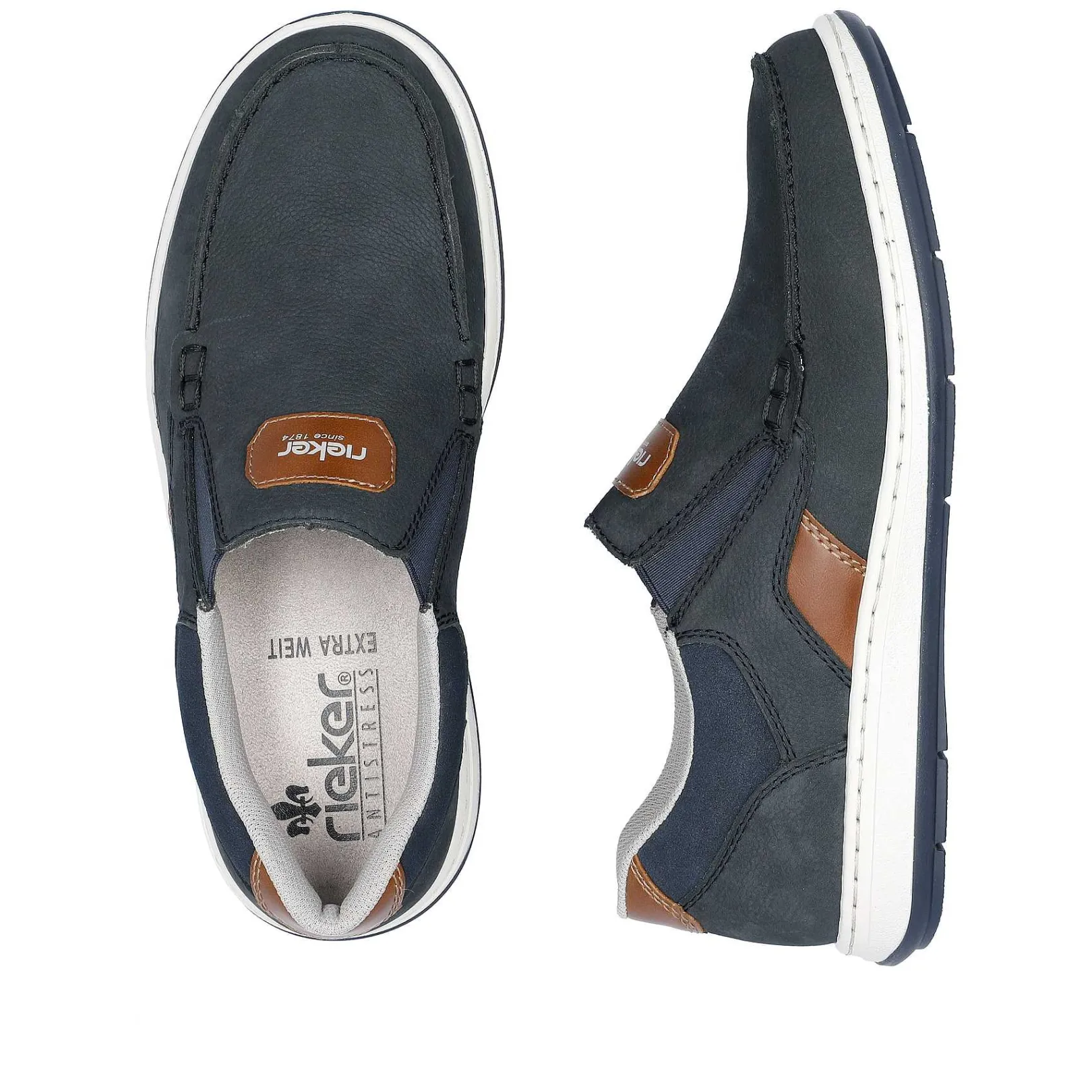 Clearance Men'S Slippers Navy Blue Men'S Low Shoes & Slippers