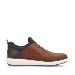 Sale Men'S Slippers Nut Brown-Navy Blue Men'S Low Shoes & Slippers