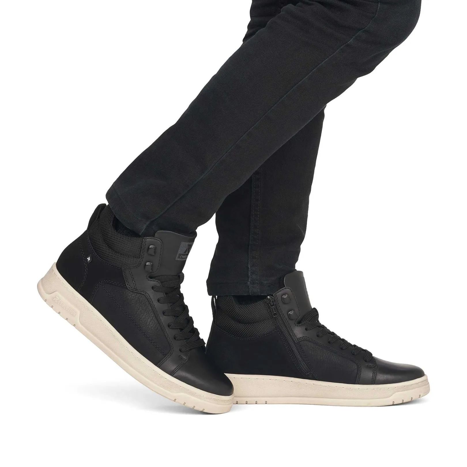 Discount Men'S Sneaker High Steel Black Men'S Sneakers