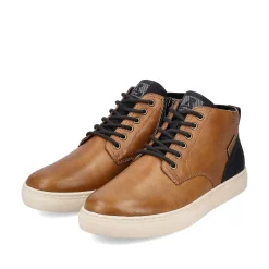Online Men'S Sneaker High Caramel Brown Men'S Sneakers