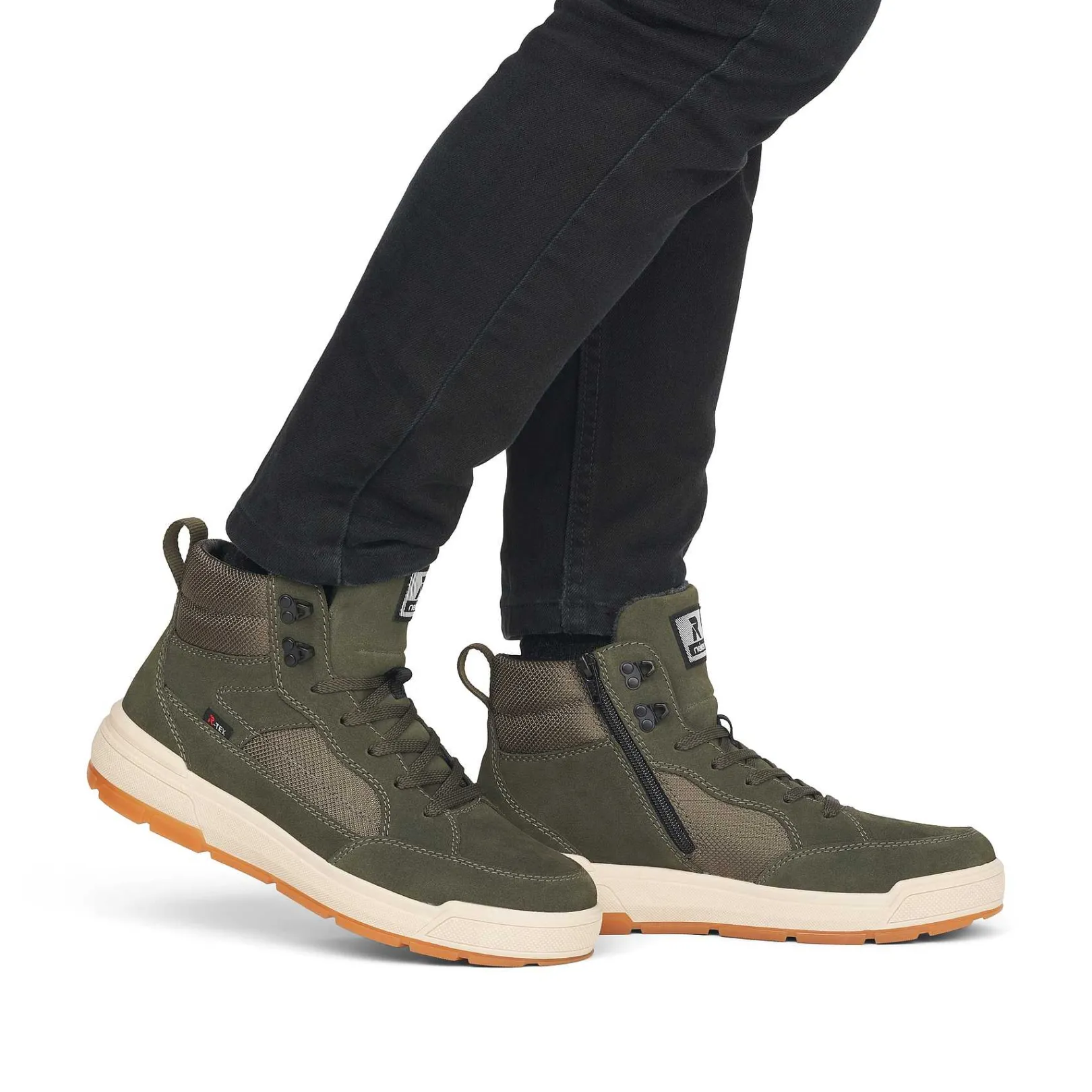 Best Men'S Sneaker High Khaki Green Men'S Sneakers