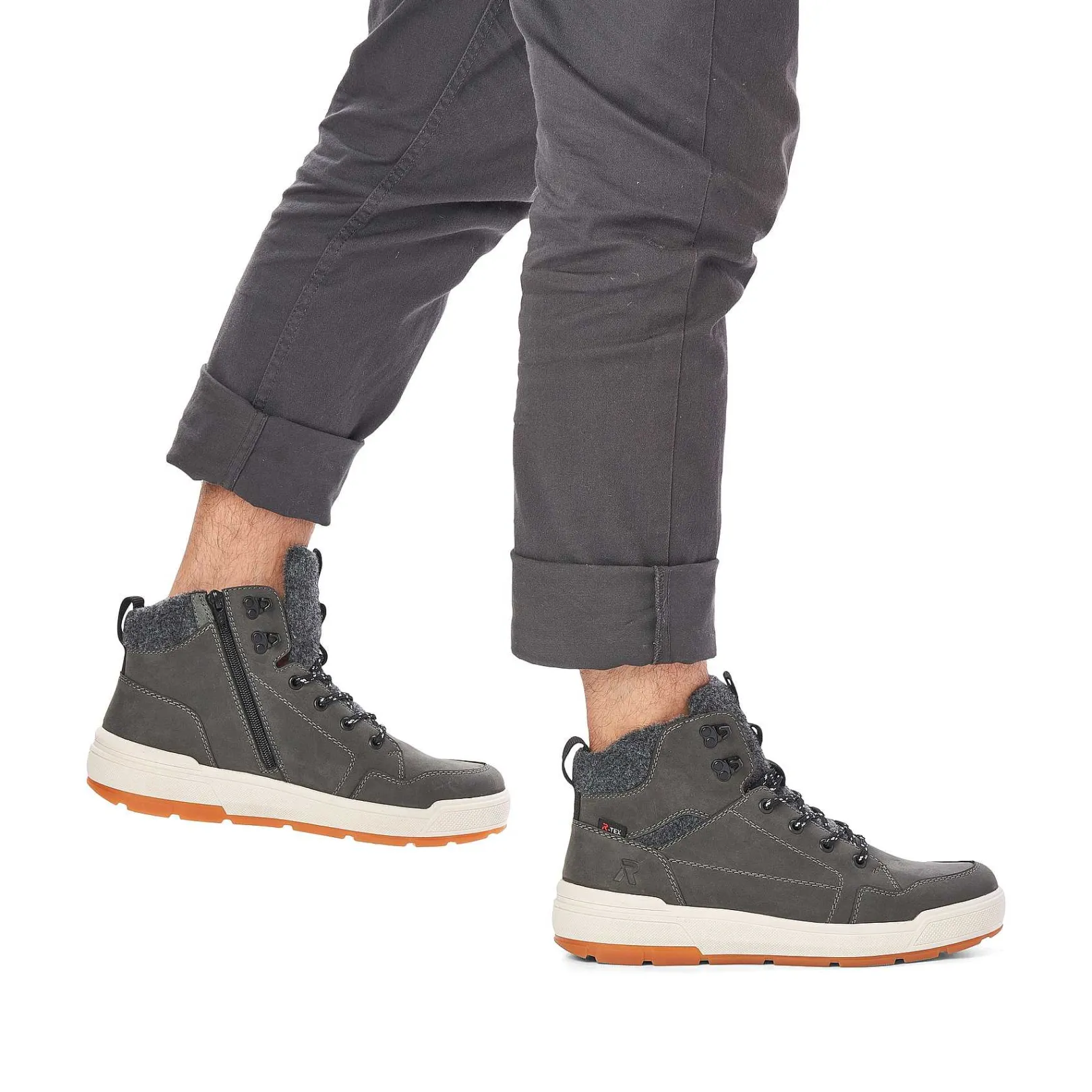 Outlet Men'S Sneaker High Graphite Men'S Sneakers