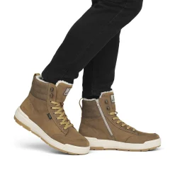 Online Men'S Sneaker High Camel Brown Men'S Sneakers