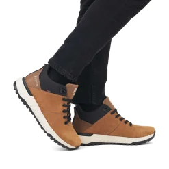 New Men'S Sneaker High Camel Brown Men'S Sneakers