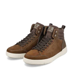 Sale Men'S Sneaker High Wood Brown Men'S Sneakers
