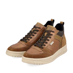 Hot Men'S Sneaker High Caramel Brown Men'S Sneakers