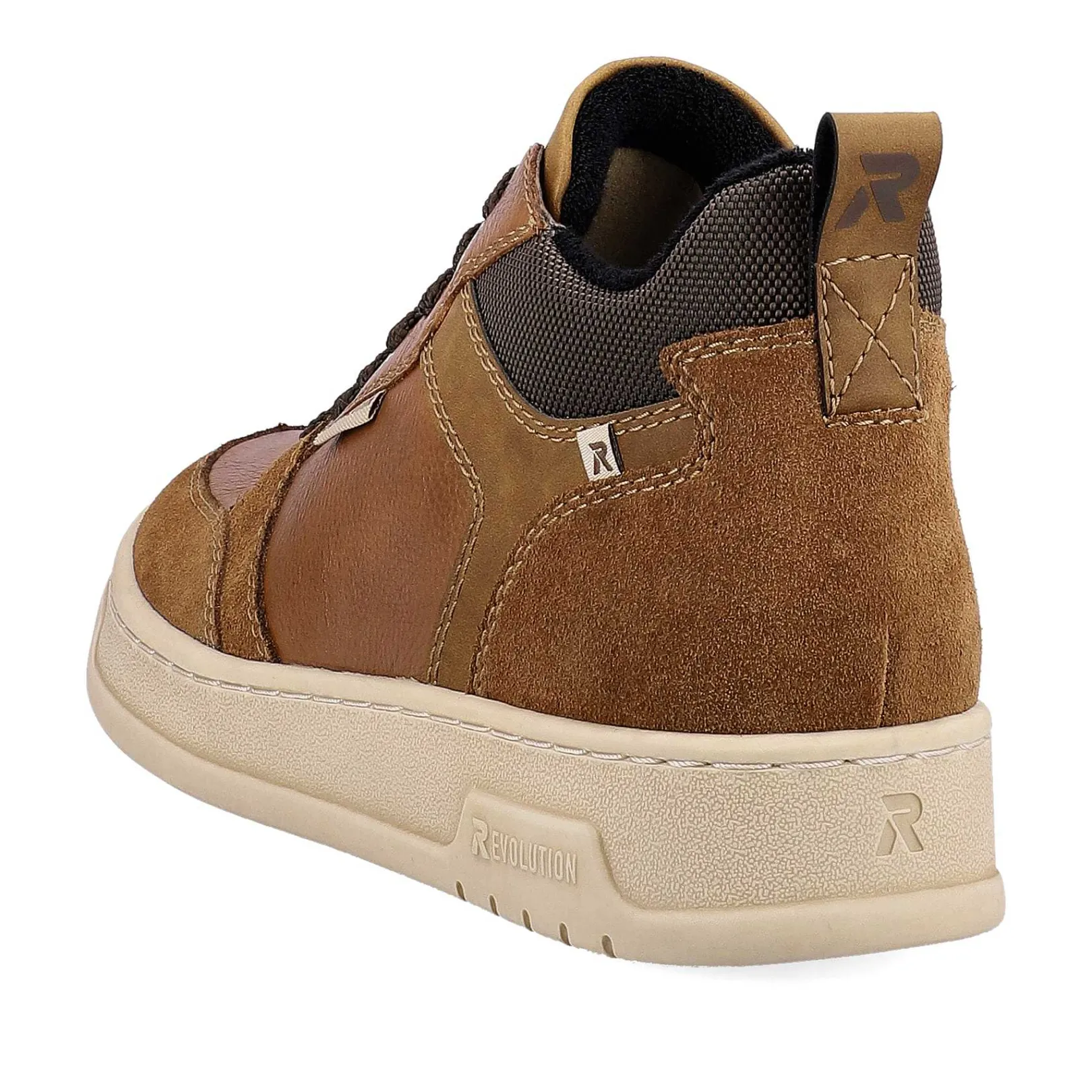 Hot Men'S Sneaker High Caramel Brown Men'S Sneakers