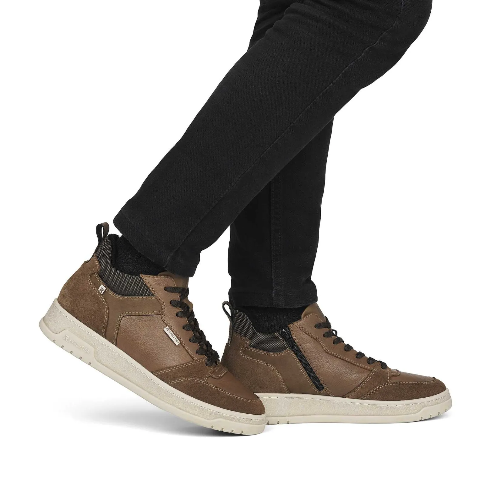 Hot Men'S Sneaker High Caramel Brown Men'S Sneakers