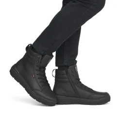 Outlet Men'S Sneaker High Midnight Black Men'S Sneakers