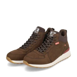 Sale Men'S Sneaker High Wood Brown Men'S Sneakers