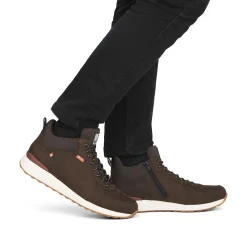 Sale Men'S Sneaker High Wood Brown Men'S Sneakers