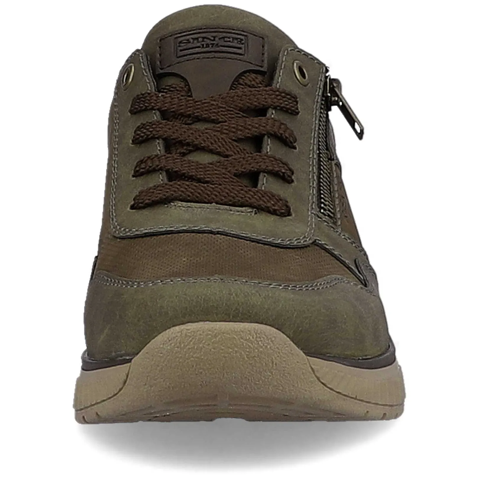 Online Men'S Sneaker Low Army Green-Olive Brown Men'S Sneakers