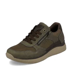 Online Men'S Sneaker Low Army Green-Olive Brown Men'S Sneakers