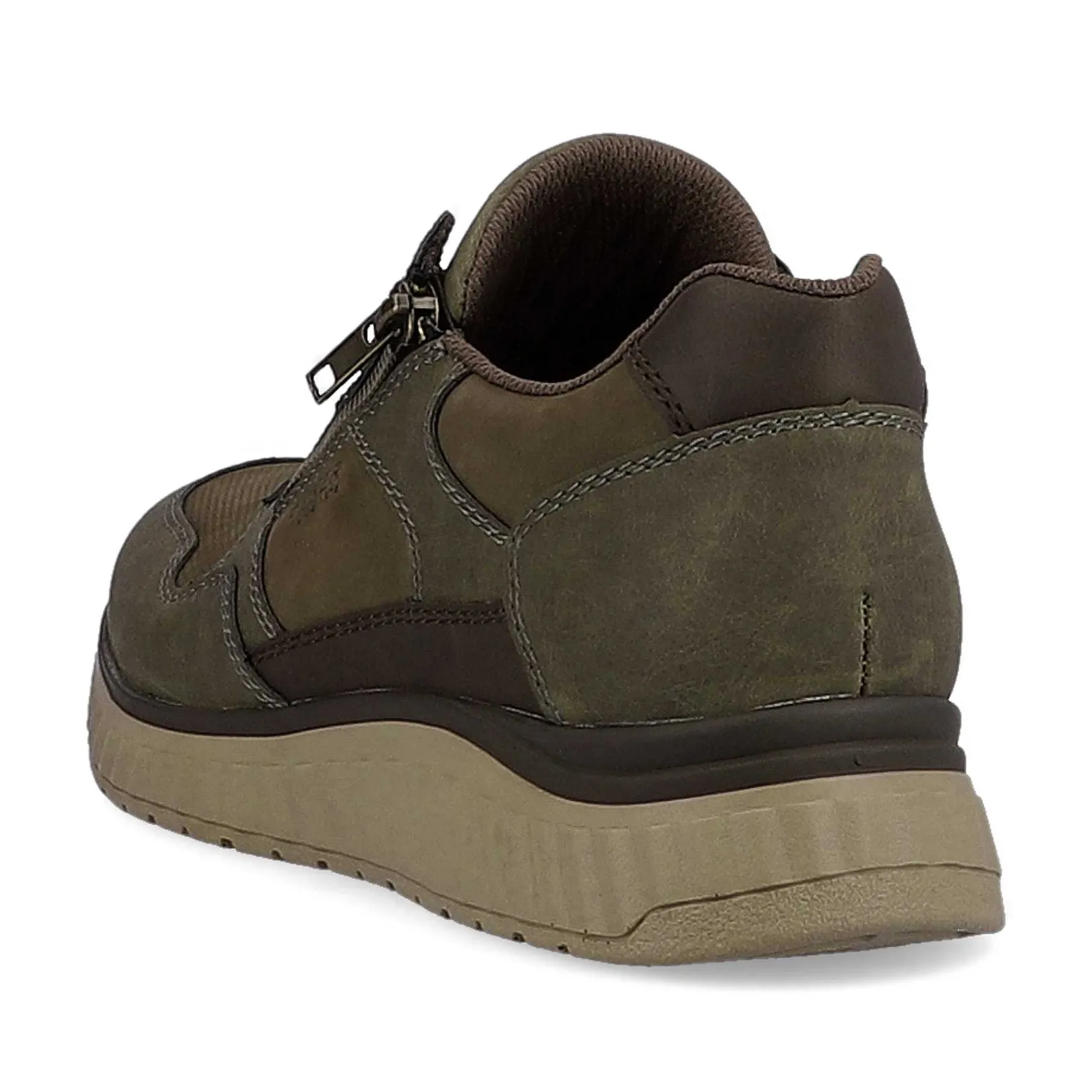 Online Men'S Sneaker Low Army Green-Olive Brown Men'S Sneakers
