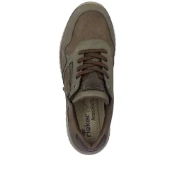 Online Men'S Sneaker Low Army Green-Olive Brown Men'S Sneakers