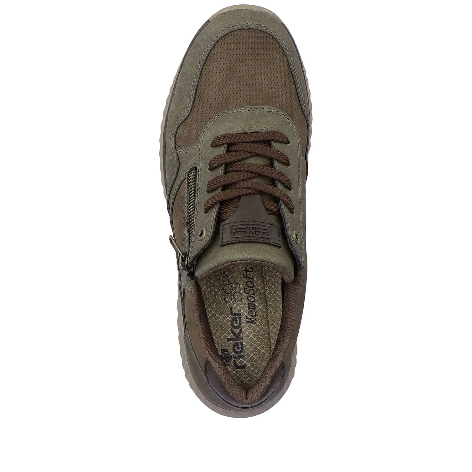 Online Men'S Sneaker Low Army Green-Olive Brown Men'S Sneakers