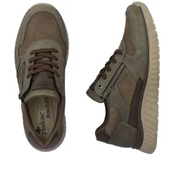 Online Men'S Sneaker Low Army Green-Olive Brown Men'S Sneakers
