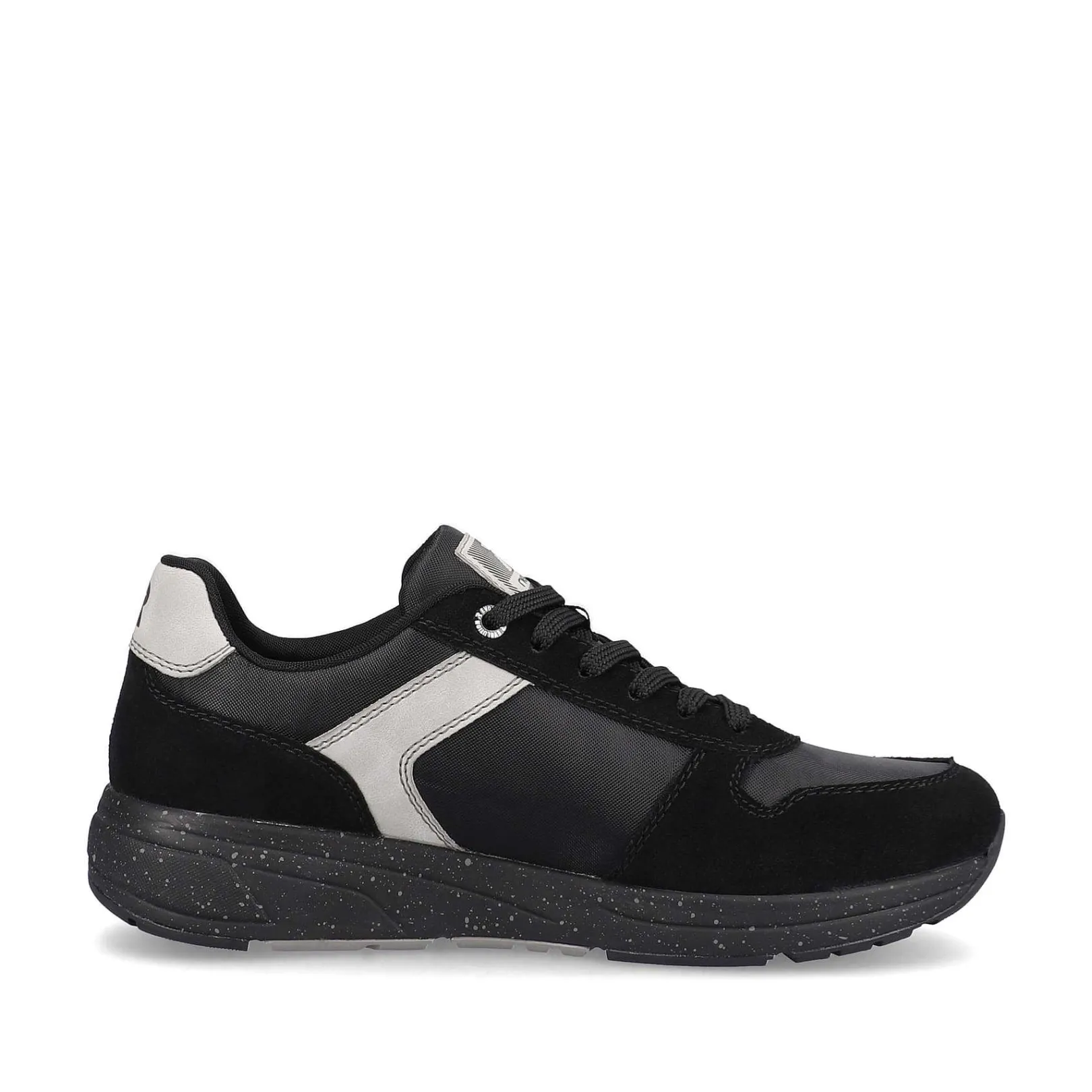 Clearance Men'S Sneaker Low Carbon-Black Silver-Grey Men'S Sneakers