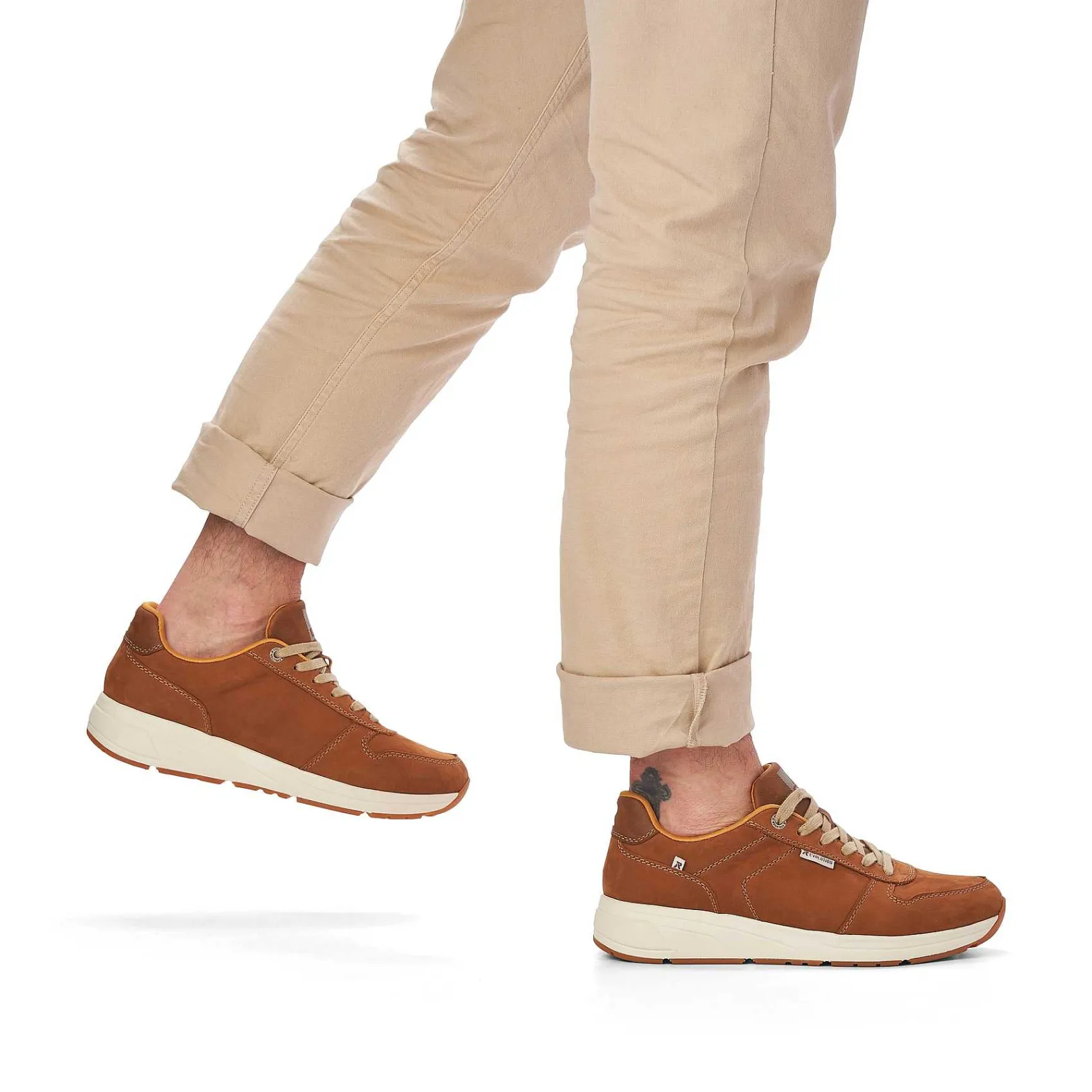 Clearance Men'S Sneaker Low Caramel Brown Men'S Sneakers