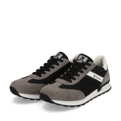Hot Men'S Sneaker Low Deep-Black Stone-Grey Men'S Sneakers