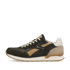 Online Men'S Sneaker Low Forest-Green Clay-Beige Men'S Sneakers
