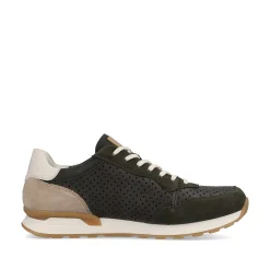 Online Men'S Sneaker Low Forest-Green Clay-Beige Men'S Sneakers