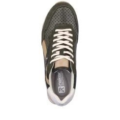 Online Men'S Sneaker Low Forest-Green Clay-Beige Men'S Sneakers