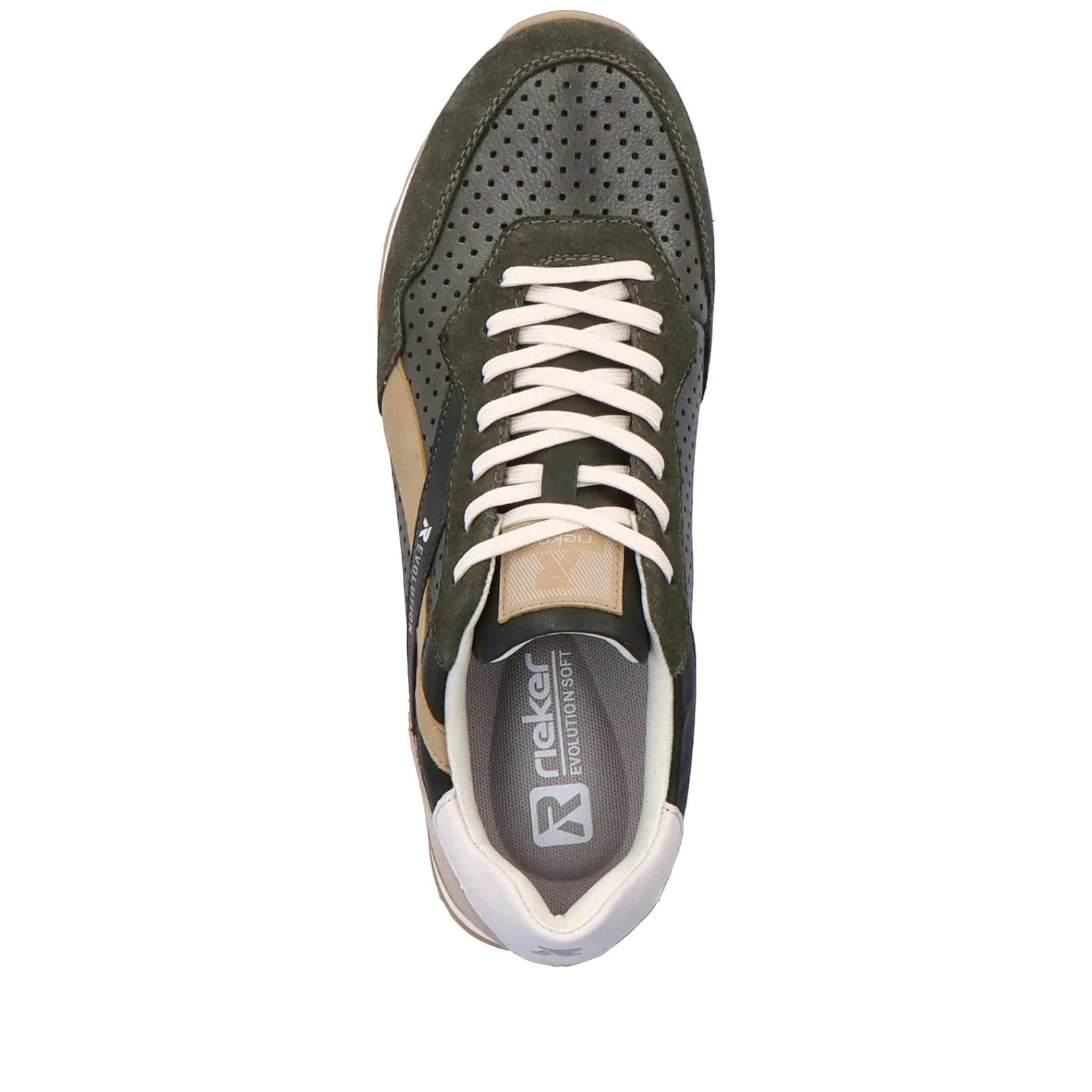 Online Men'S Sneaker Low Forest-Green Clay-Beige Men'S Sneakers
