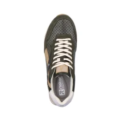 Online Men'S Sneaker Low Forest-Green Clay-Beige Men'S Sneakers
