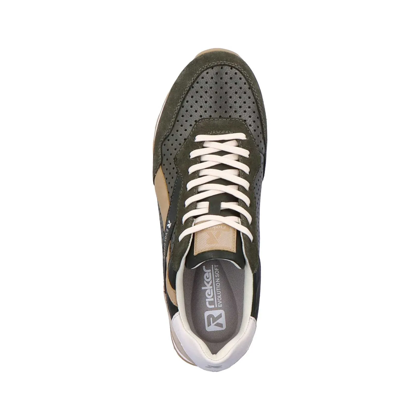 Online Men'S Sneaker Low Forest-Green Clay-Beige Men'S Sneakers