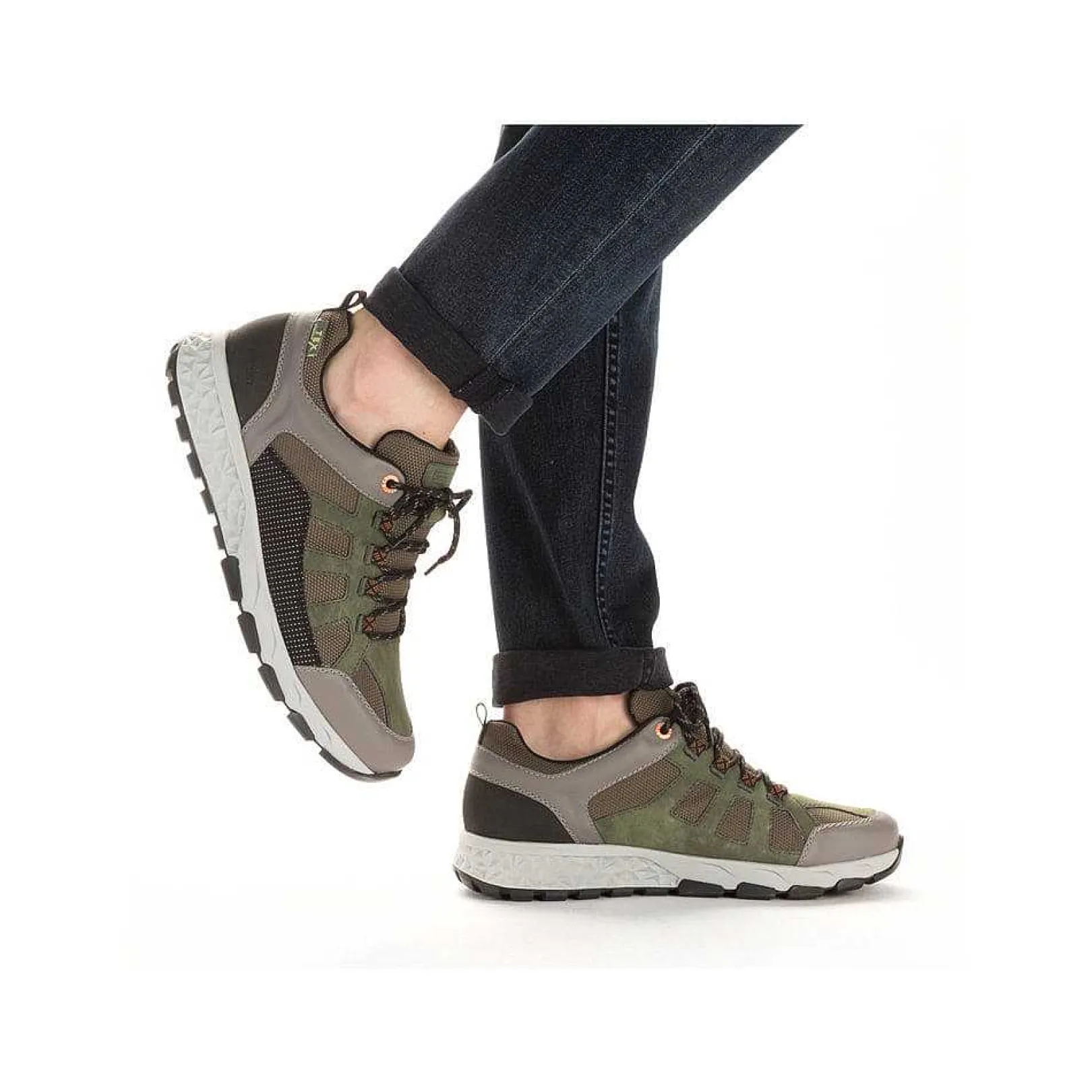 Outlet Men'S Sneaker Low Grass Green Men'S Sneakers