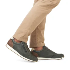 Outlet Men'S Sneaker Low Green Grey Men'S Sneakers