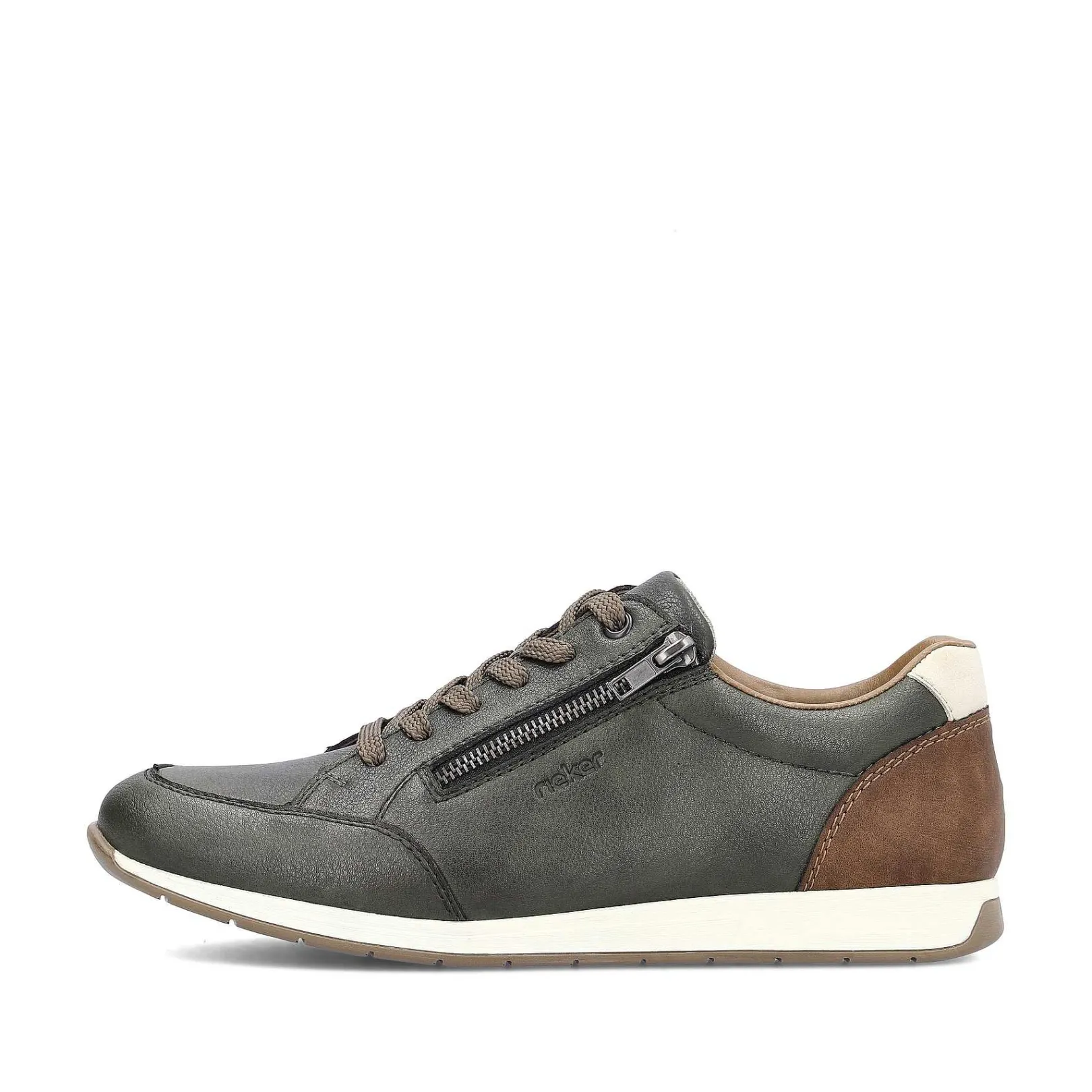 Outlet Men'S Sneaker Low Green Grey Men'S Sneakers