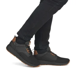 Men'S Sneaker Low Night-Black Wood-Brown Men'S Sneakers