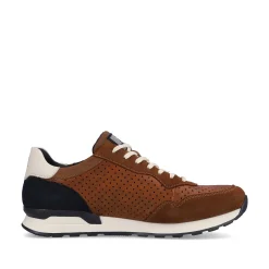Best Men'S Sneaker Low Nut-Brown Ocean-Blue Men'S Sneakers