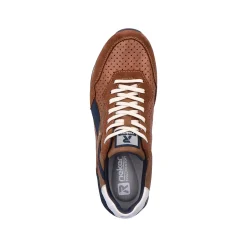 Best Men'S Sneaker Low Nut-Brown Ocean-Blue Men'S Sneakers
