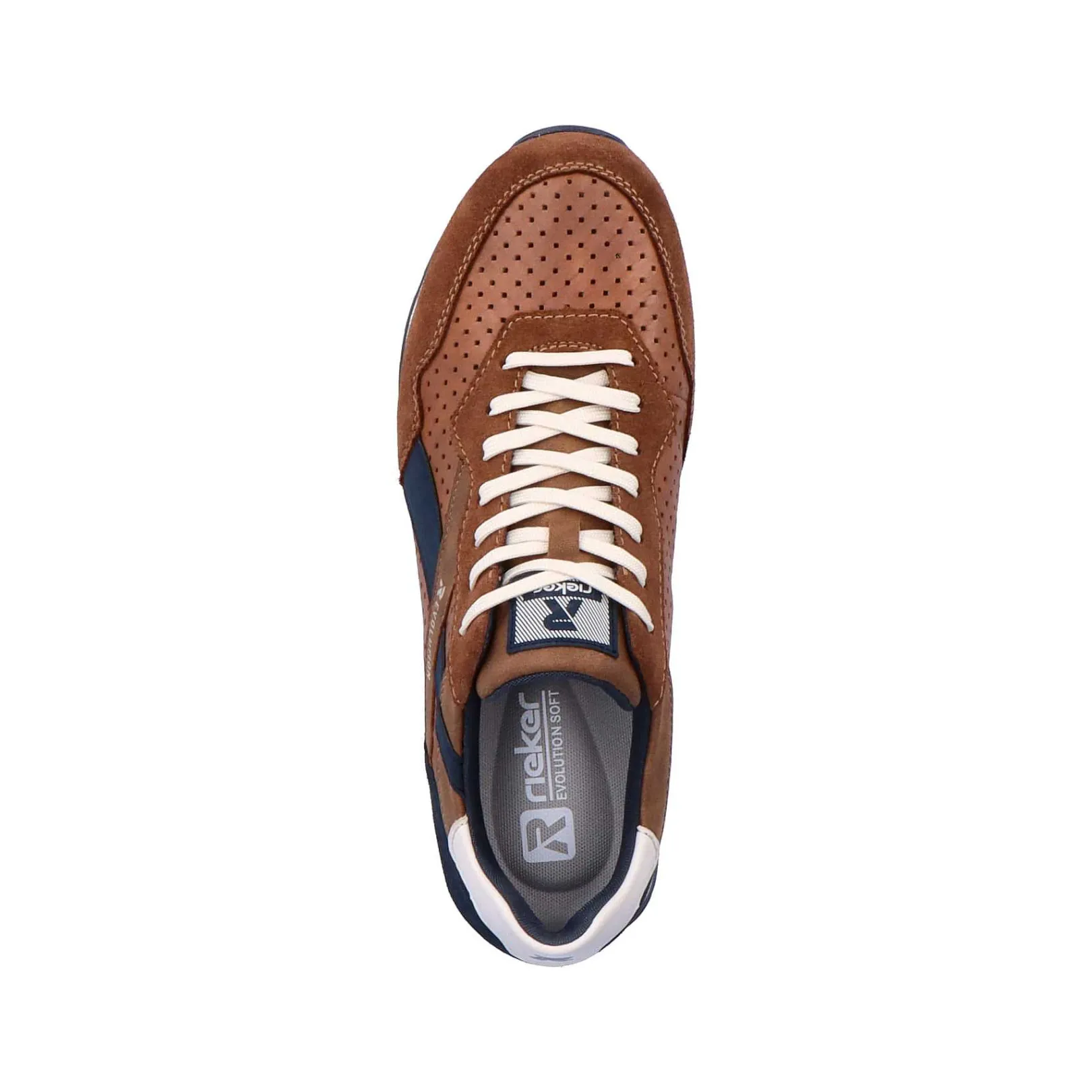 Best Men'S Sneaker Low Nut-Brown Ocean-Blue Men'S Sneakers