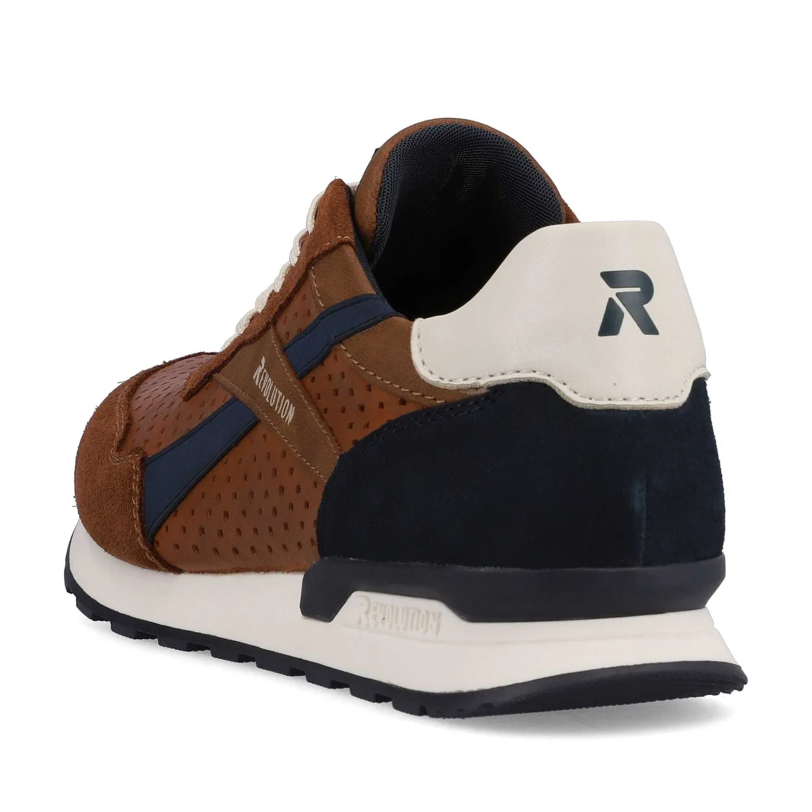 Best Men'S Sneaker Low Nut-Brown Ocean-Blue Men'S Sneakers