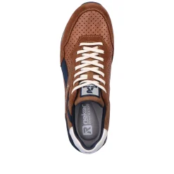 Best Men'S Sneaker Low Nut-Brown Ocean-Blue Men'S Sneakers