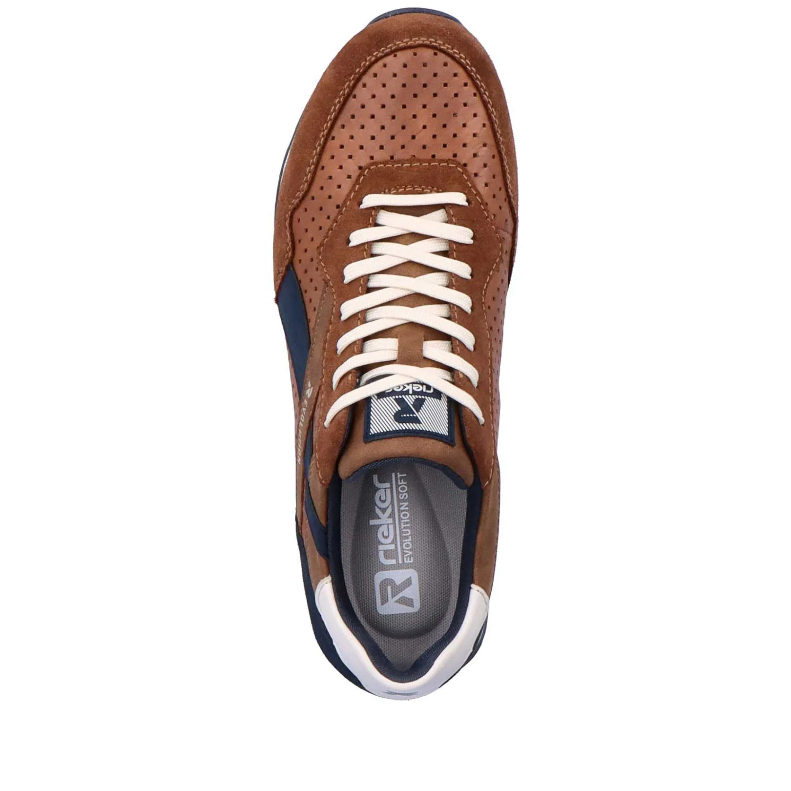 Best Men'S Sneaker Low Nut-Brown Ocean-Blue Men'S Sneakers