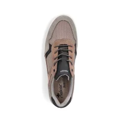 Discount Men'S Sneaker Low Platinum Gray-Nut Brown Men'S Business Shoes