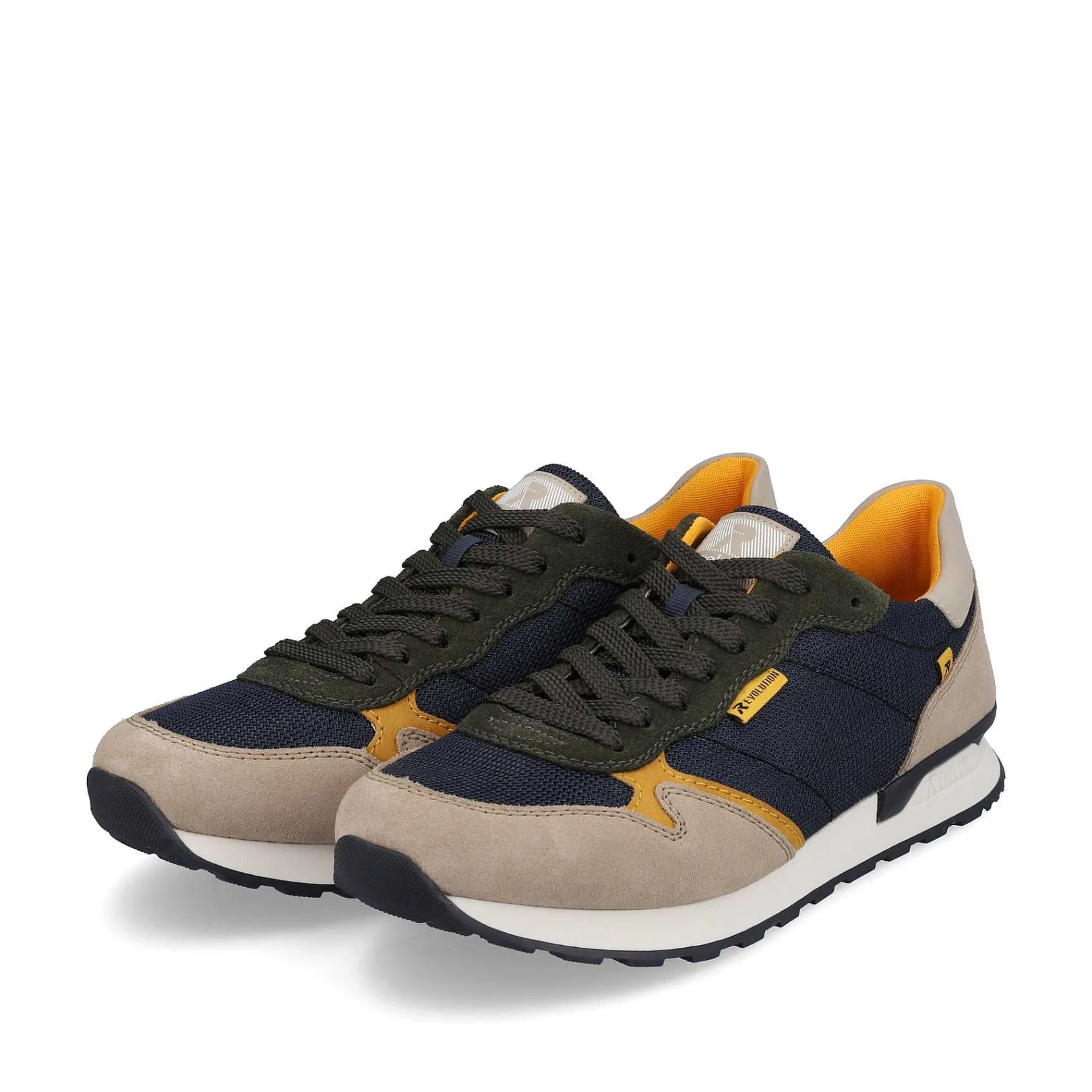 Online Men'S Sneaker Low Royal Blue Clay Beige Men'S Sneakers